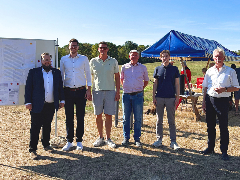 Spatenstich Solarpark Riederholz in Heiningen